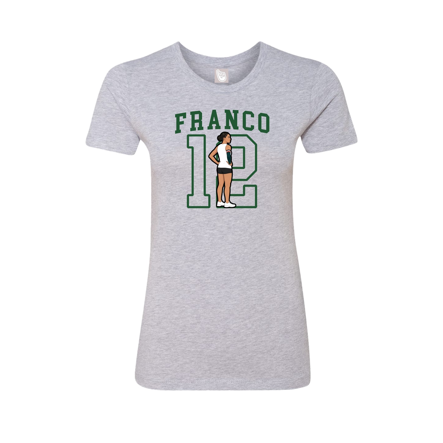 Fitted Women's Tee — Shirsey in Grey