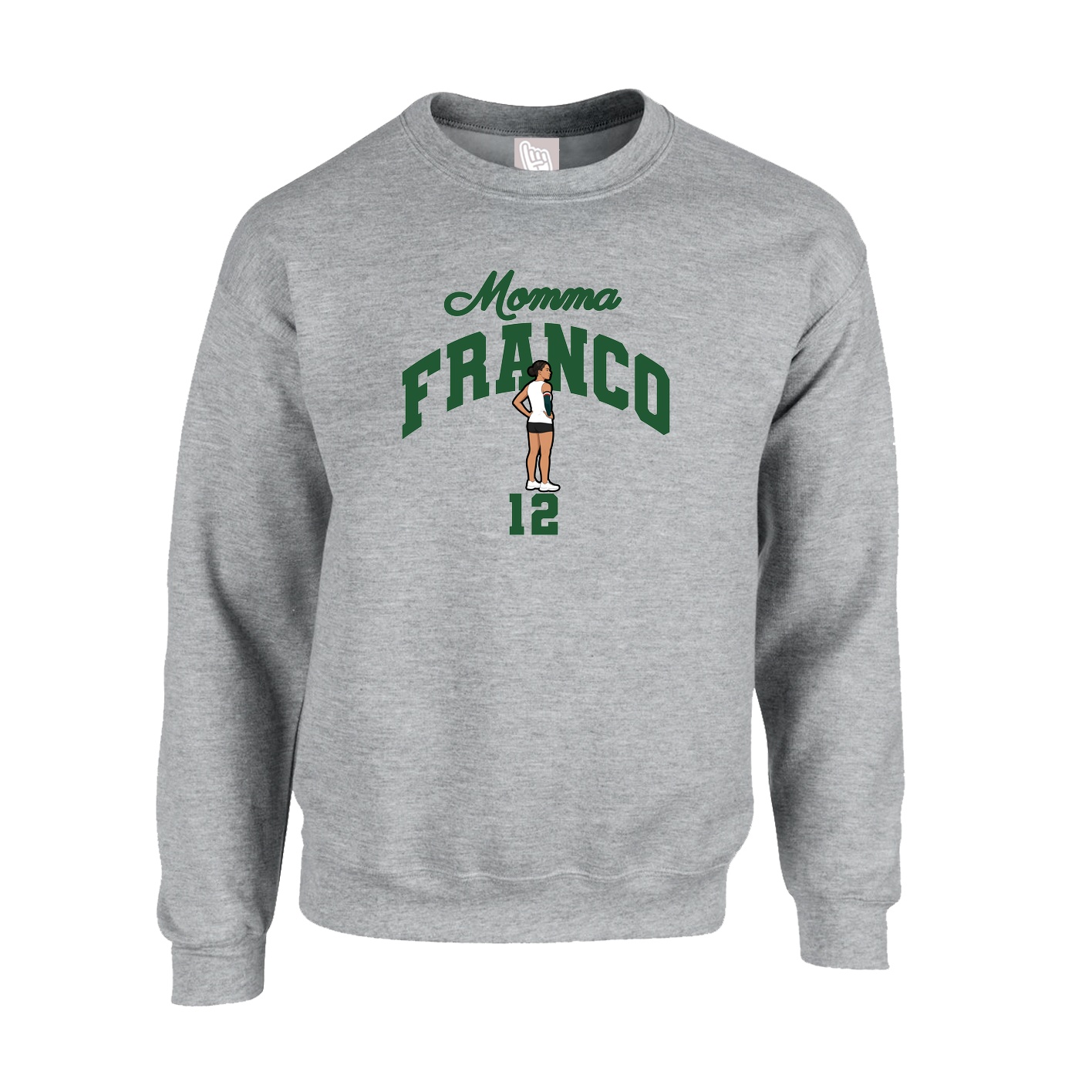 Fleece Crew — Mothers Day Arch in Grey