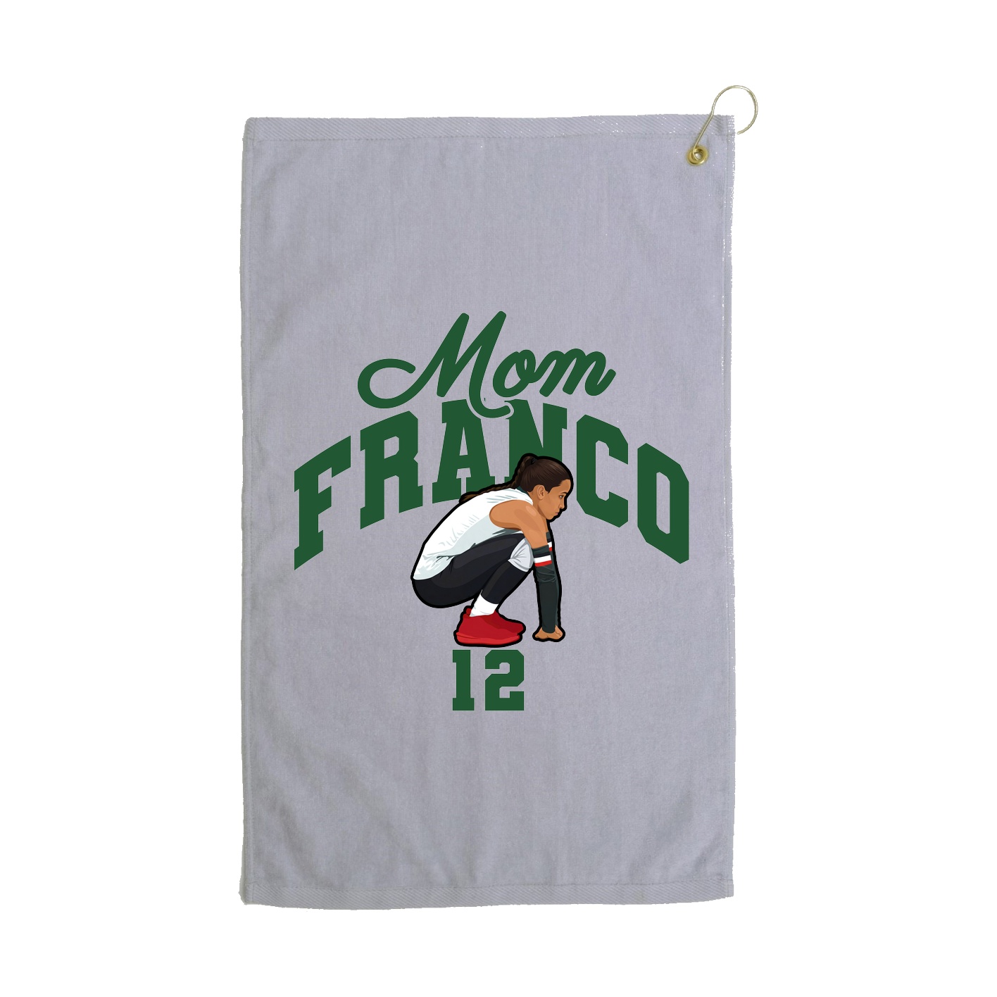 Golf Towel — Mothers Day Arch in Grey