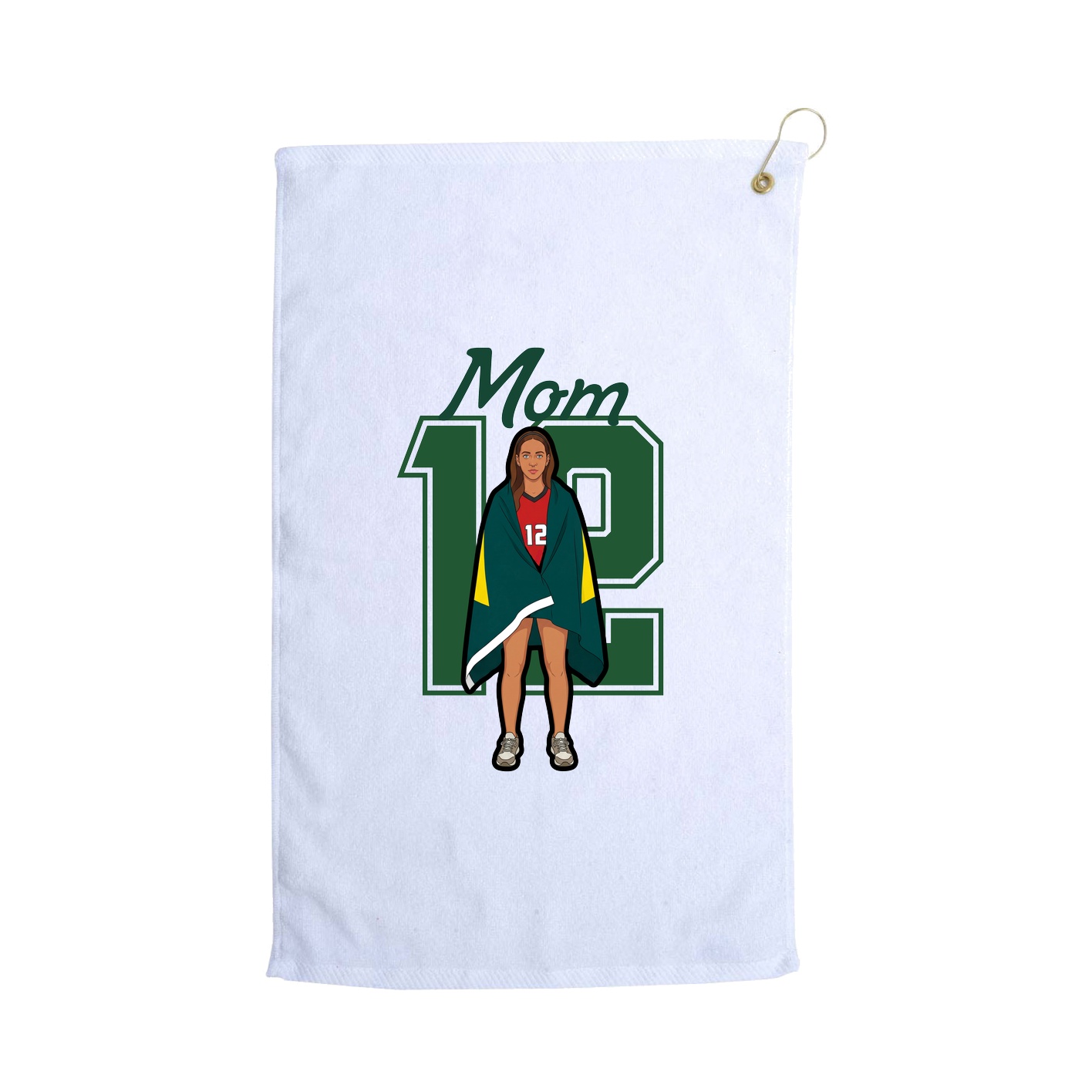 Golf Towel — Mothers Day Shirsey in White