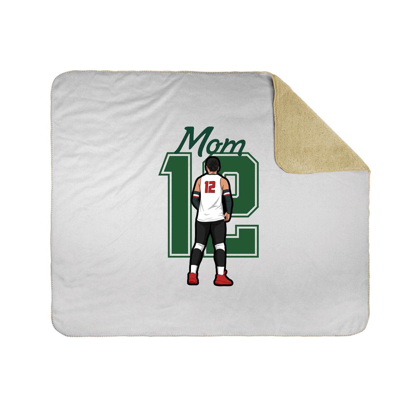 Throw Blanket — Mothers Day Shirsey in White