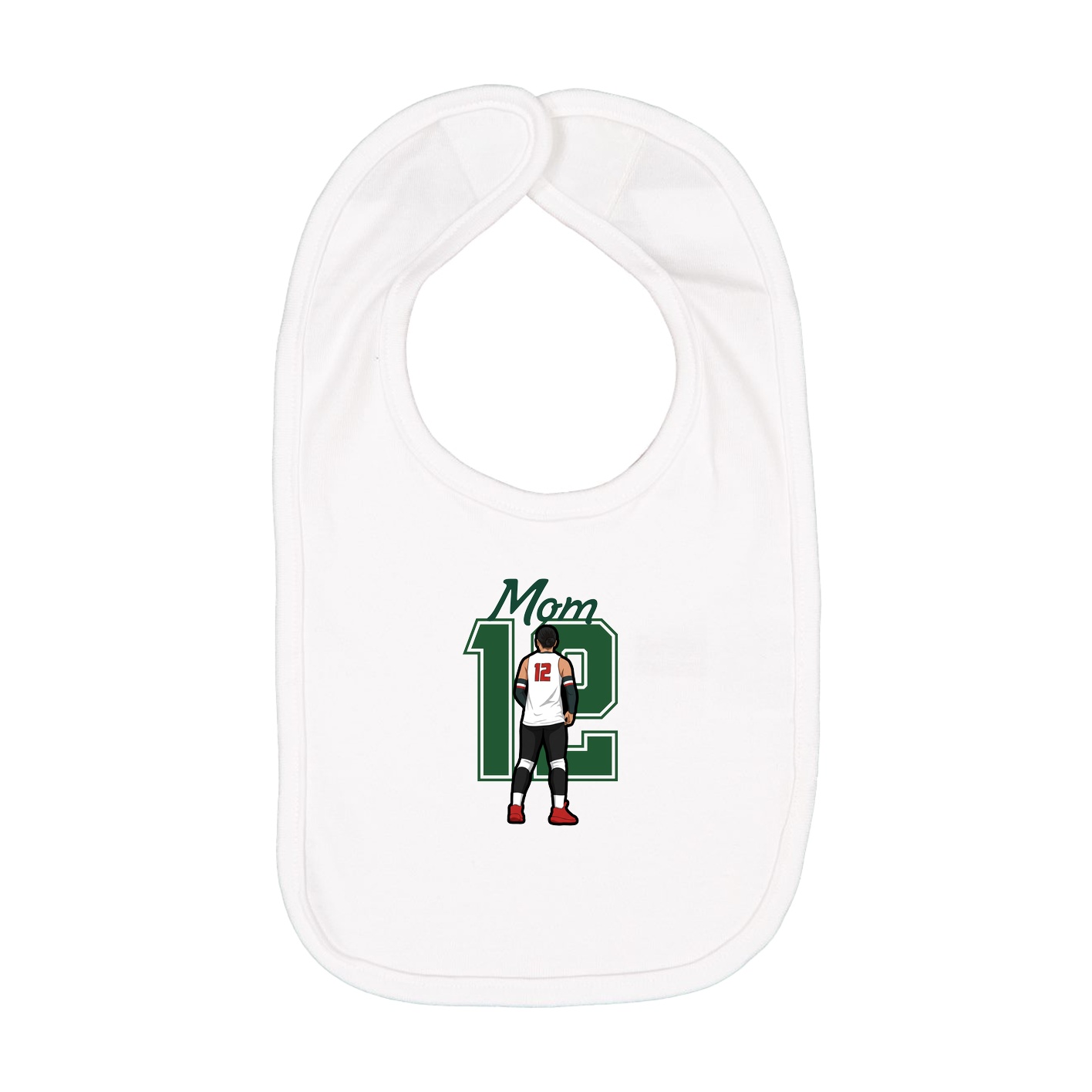 Infant Bib — Mothers Day Shirsey in White