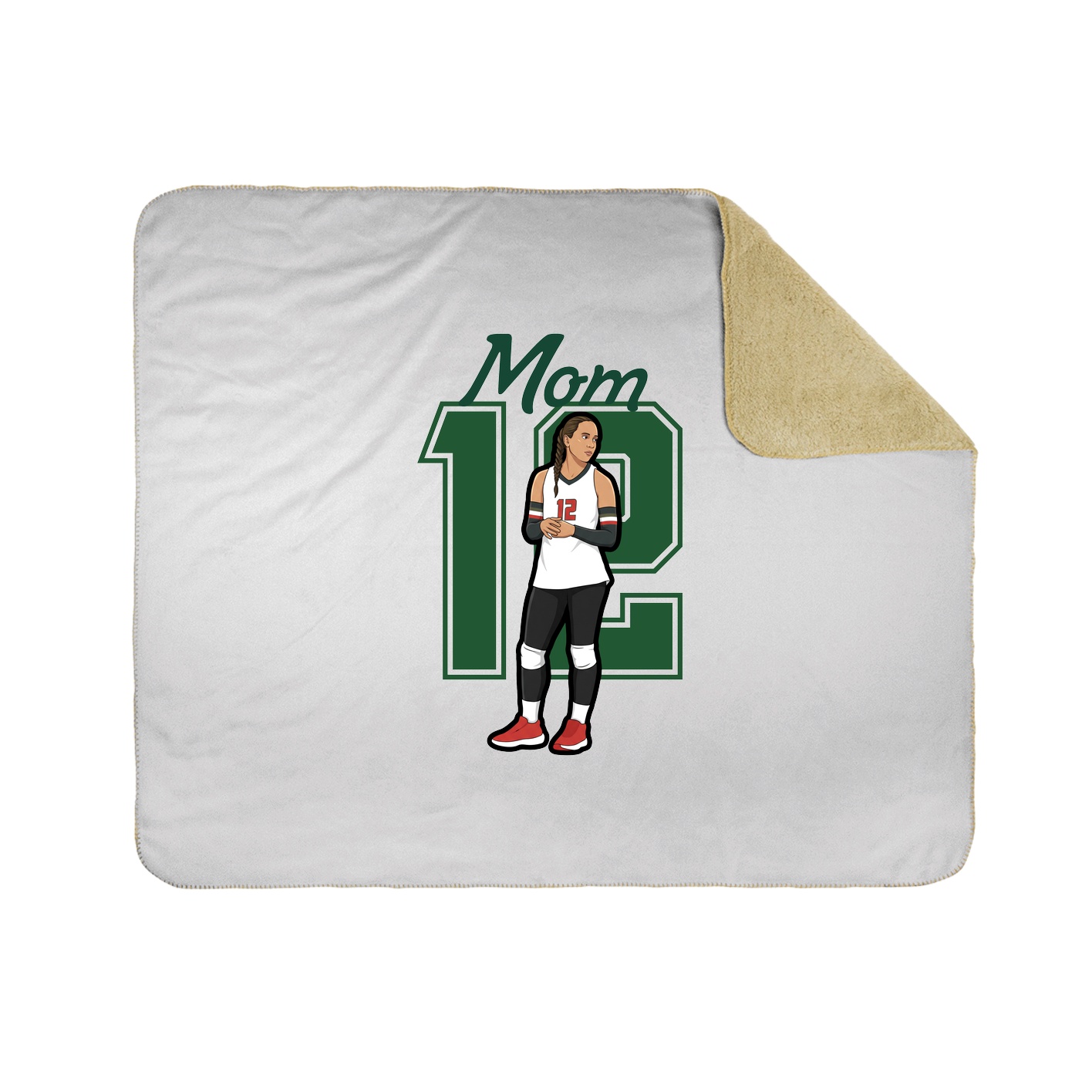 Throw Blanket — Mothers Day Shirsey in White