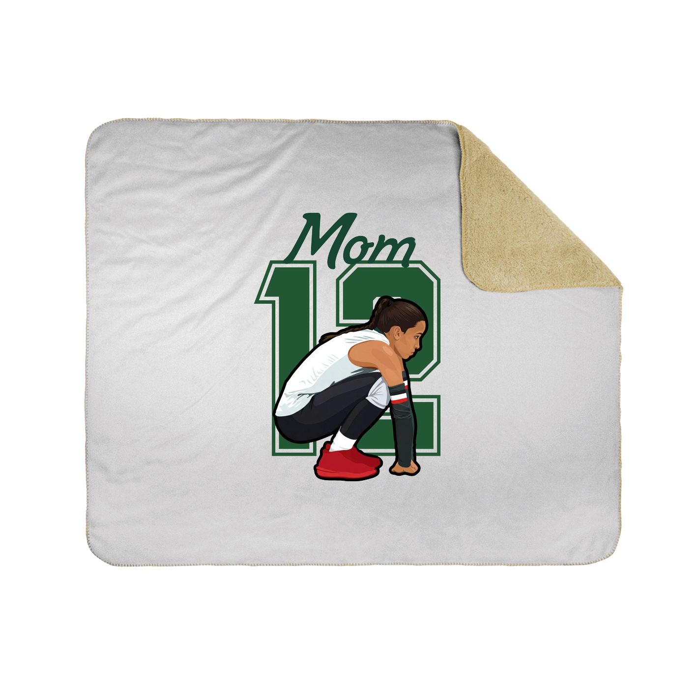 Throw Blanket — Mothers Day Shirsey in White