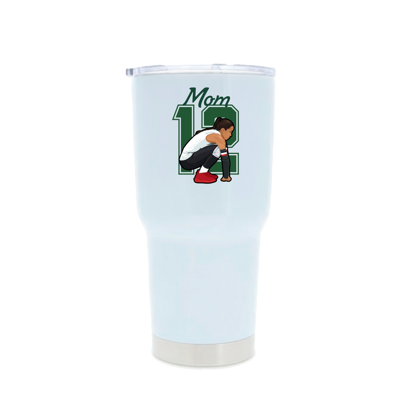 30oz Stainless Steel Tumbler — Mothers Day Shirsey in White