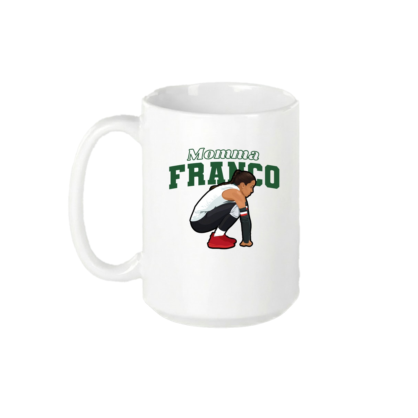 15oz Coffee Mug — Mothers Day Block in White
