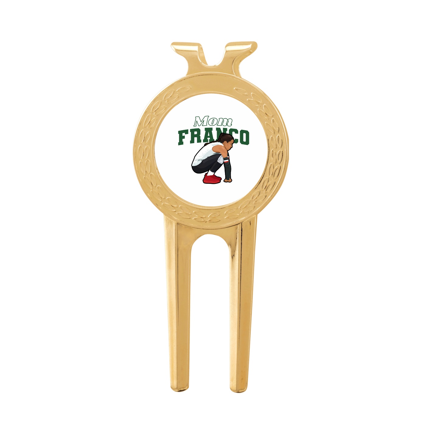 Divot Tool with Ball Marker — Mothers Day Block in Classic