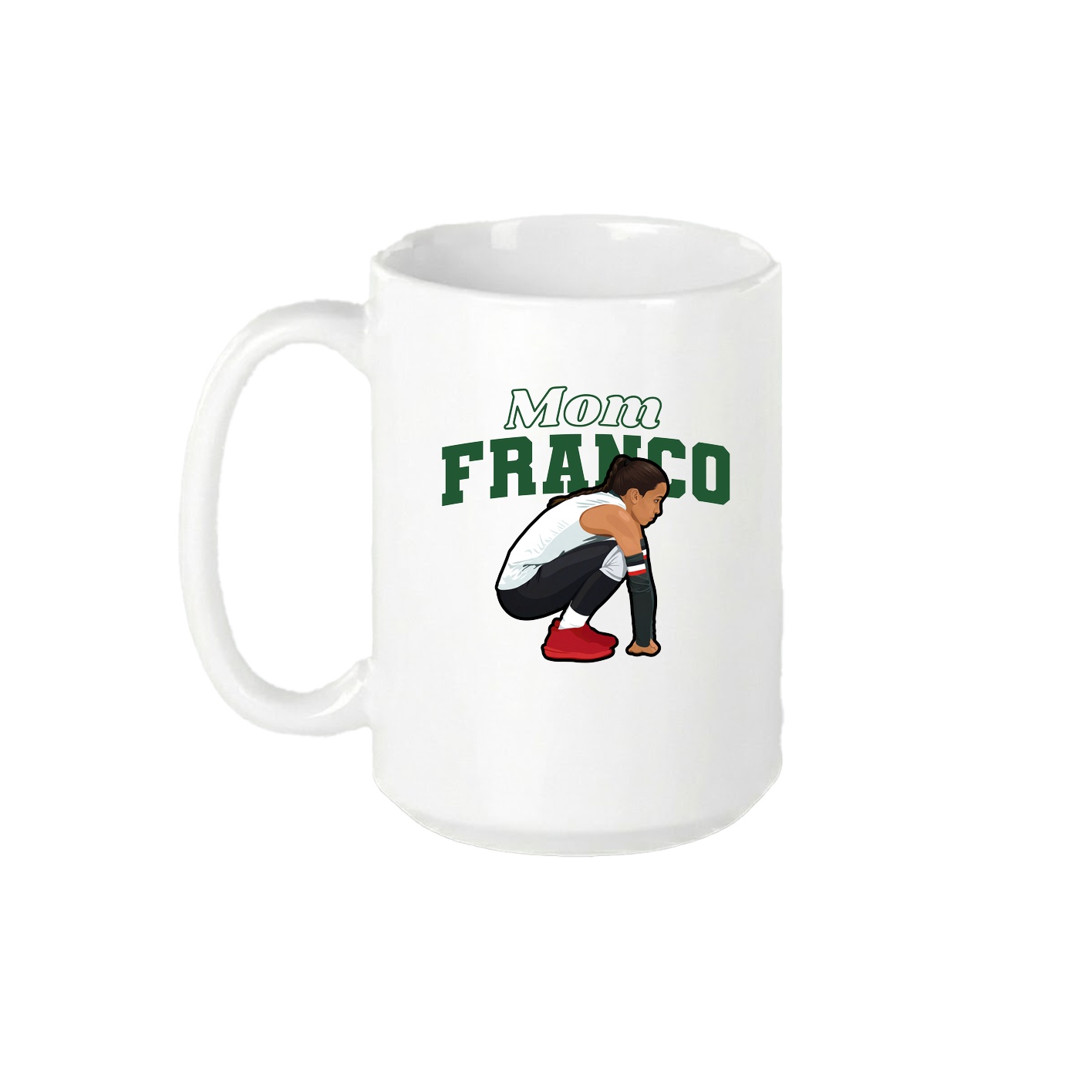 15oz Coffee Mug — Mothers Day Block in White