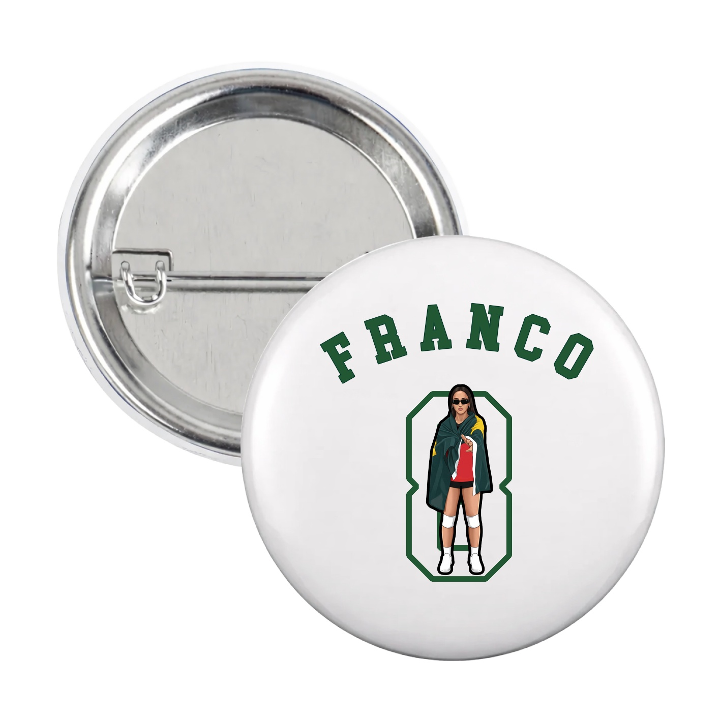 Game Day Button — Shirsey Arch in White