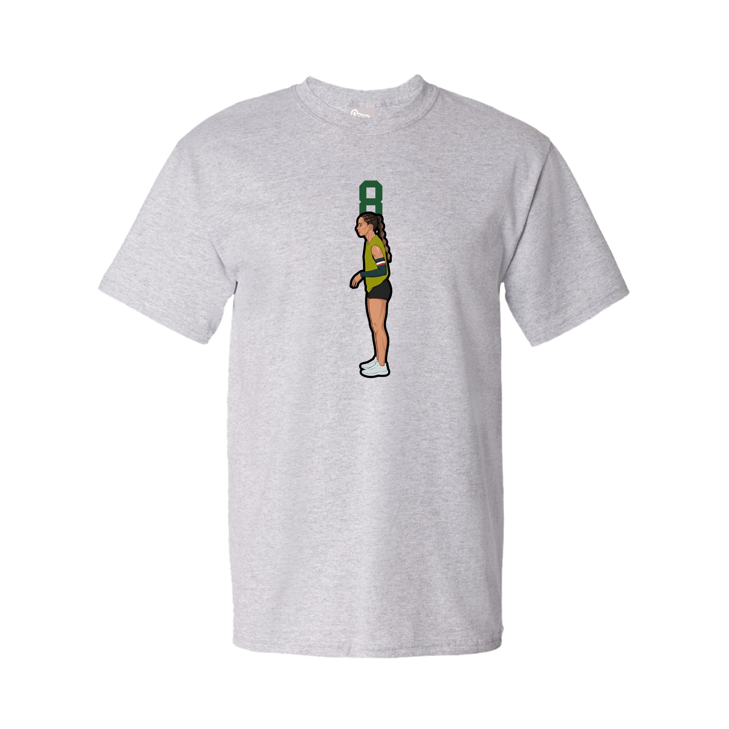 Youth Tee — Number Top in Grey