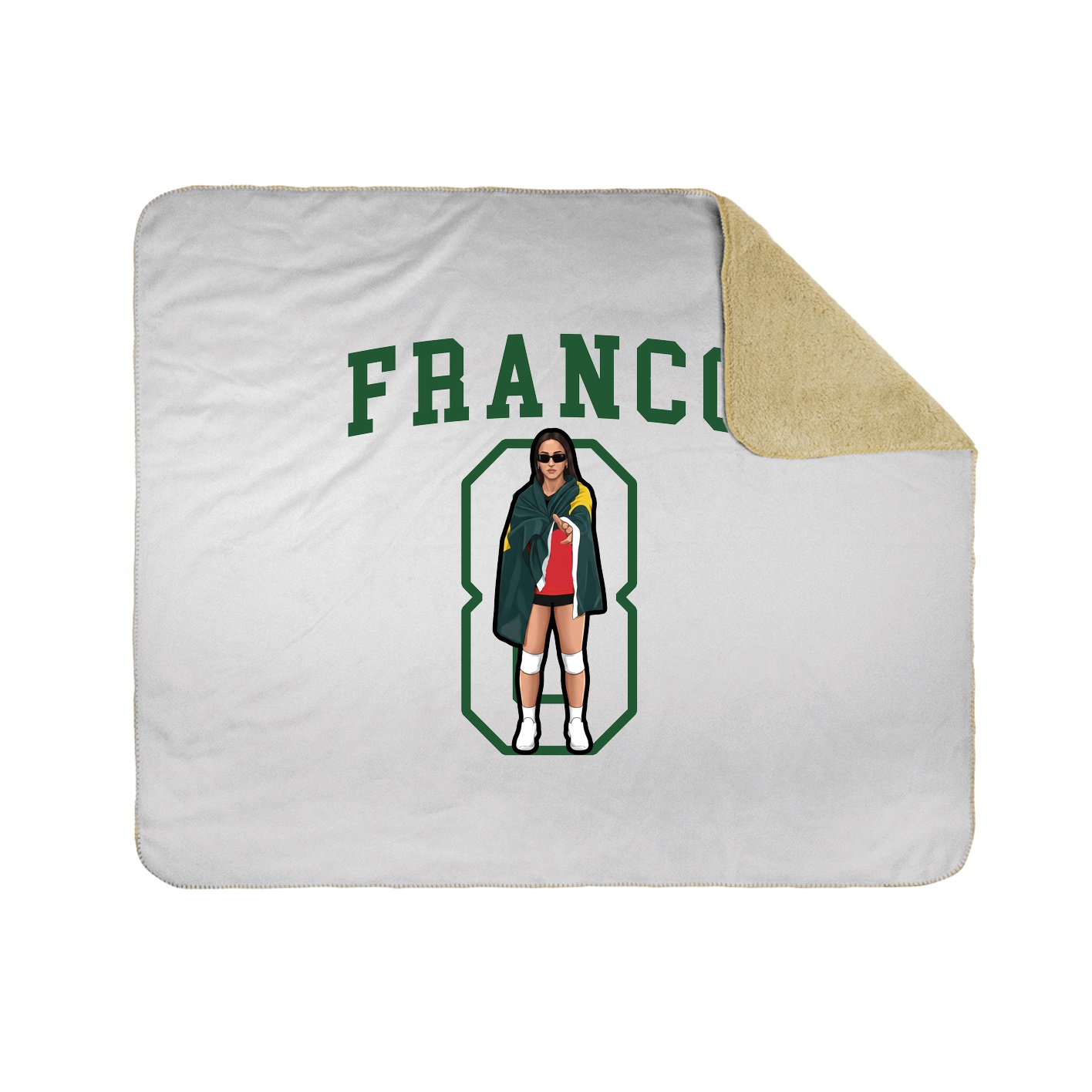 50x60 Sherpa Lined Throw Blanket