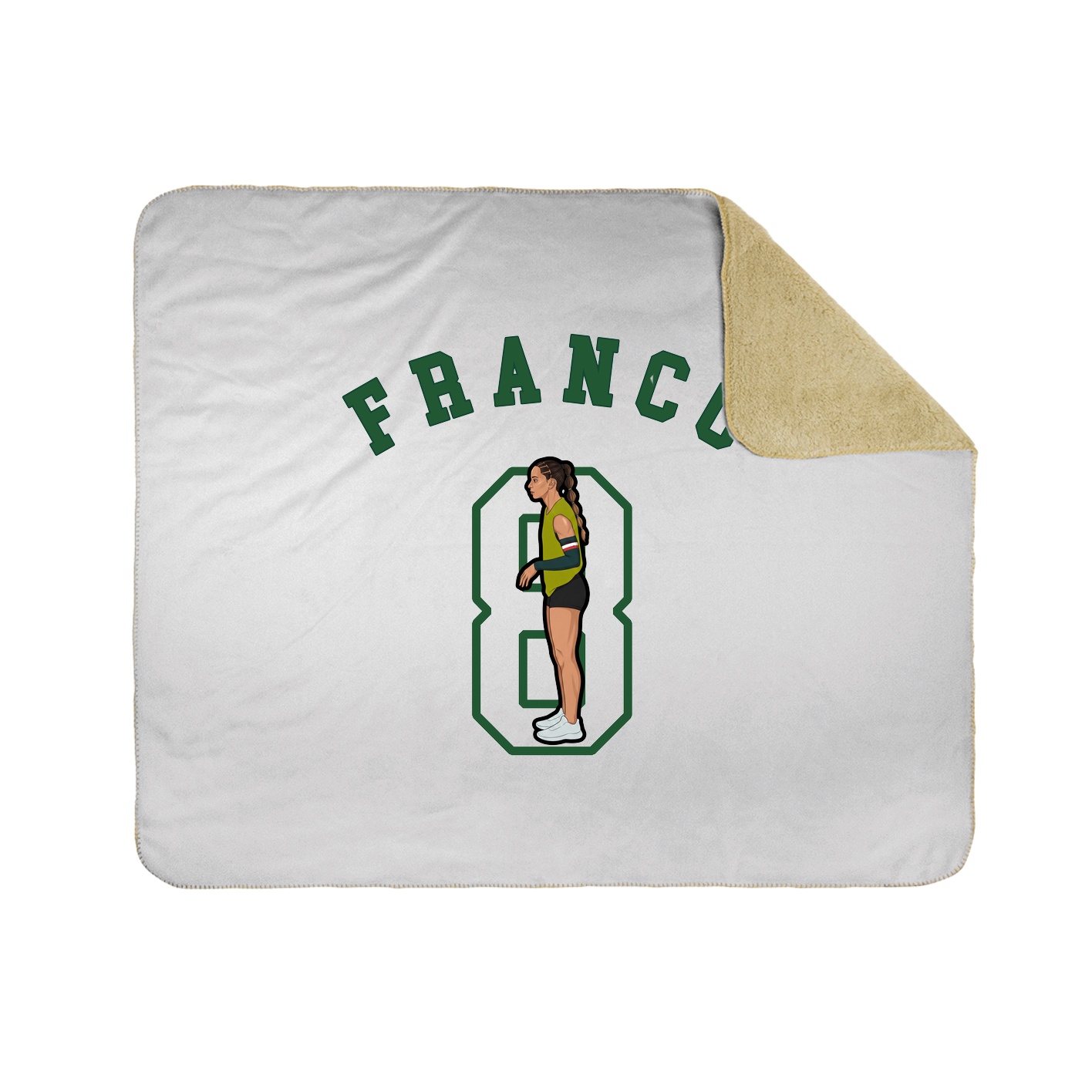 50x60 Sherpa Lined Throw Blanket