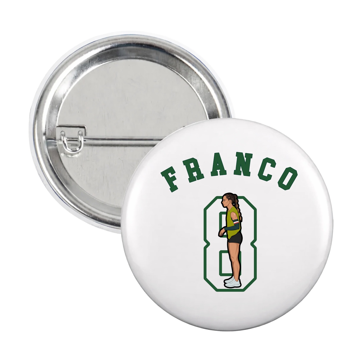 Game Day Button — Shirsey Arch in White