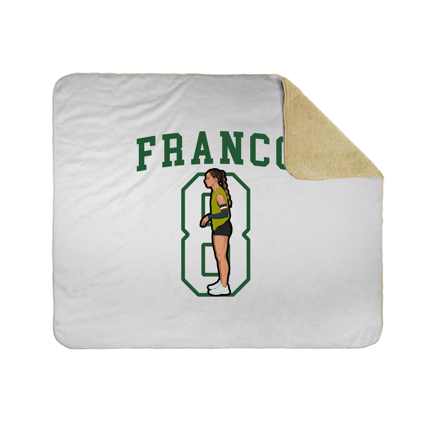 50x60 Sherpa Lined Throw Blanket