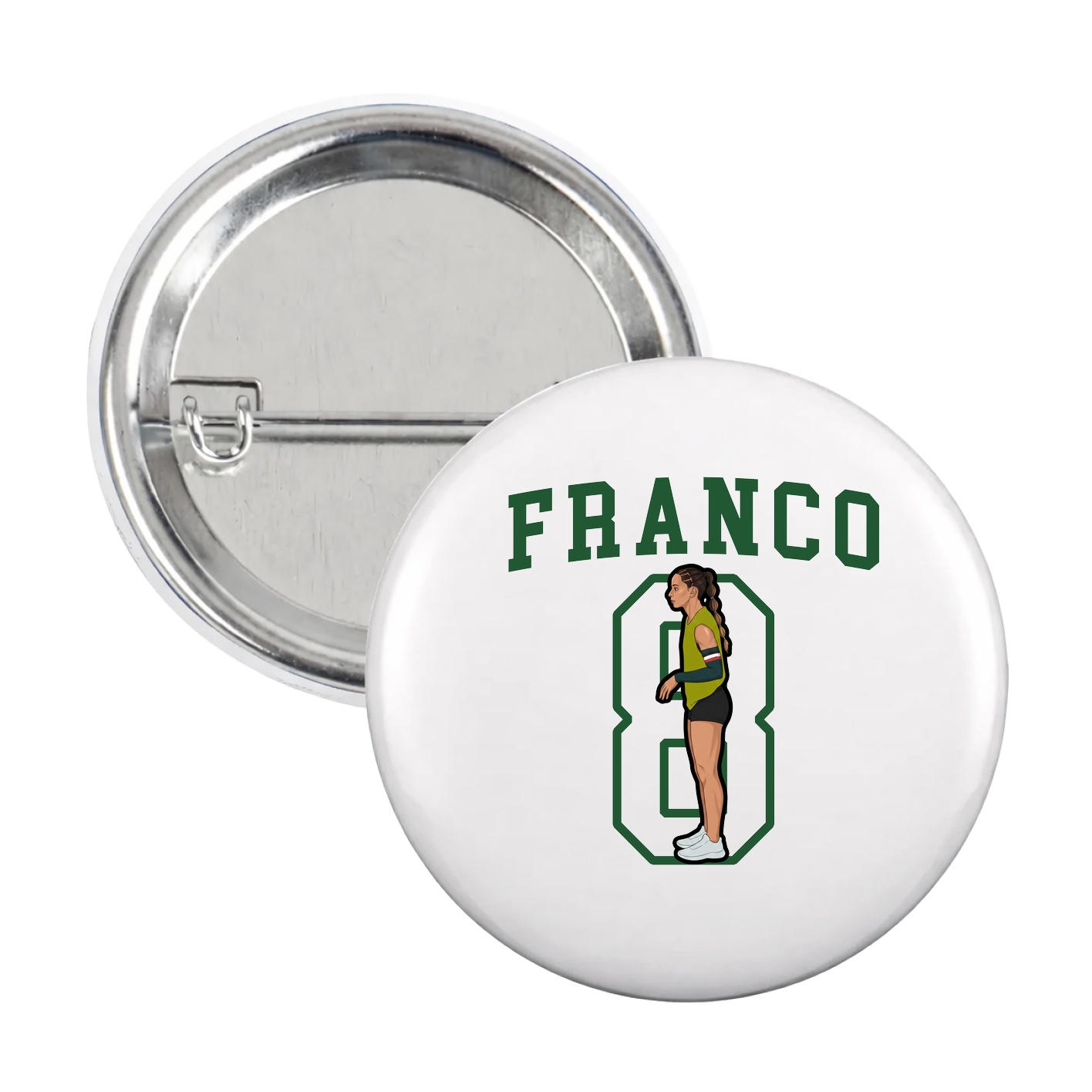 Game Day Button — Shirsey in White