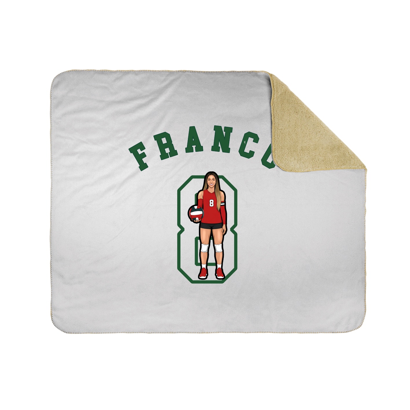 50x60 Sherpa Lined Throw Blanket