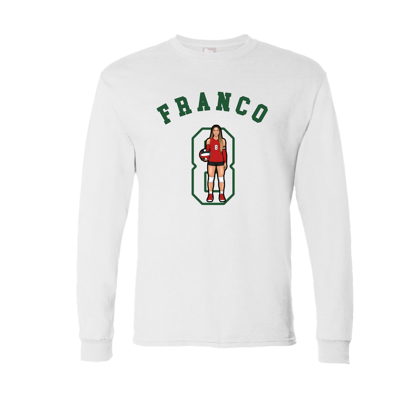 Long Sleeve Tee — Shirsey Arch in White