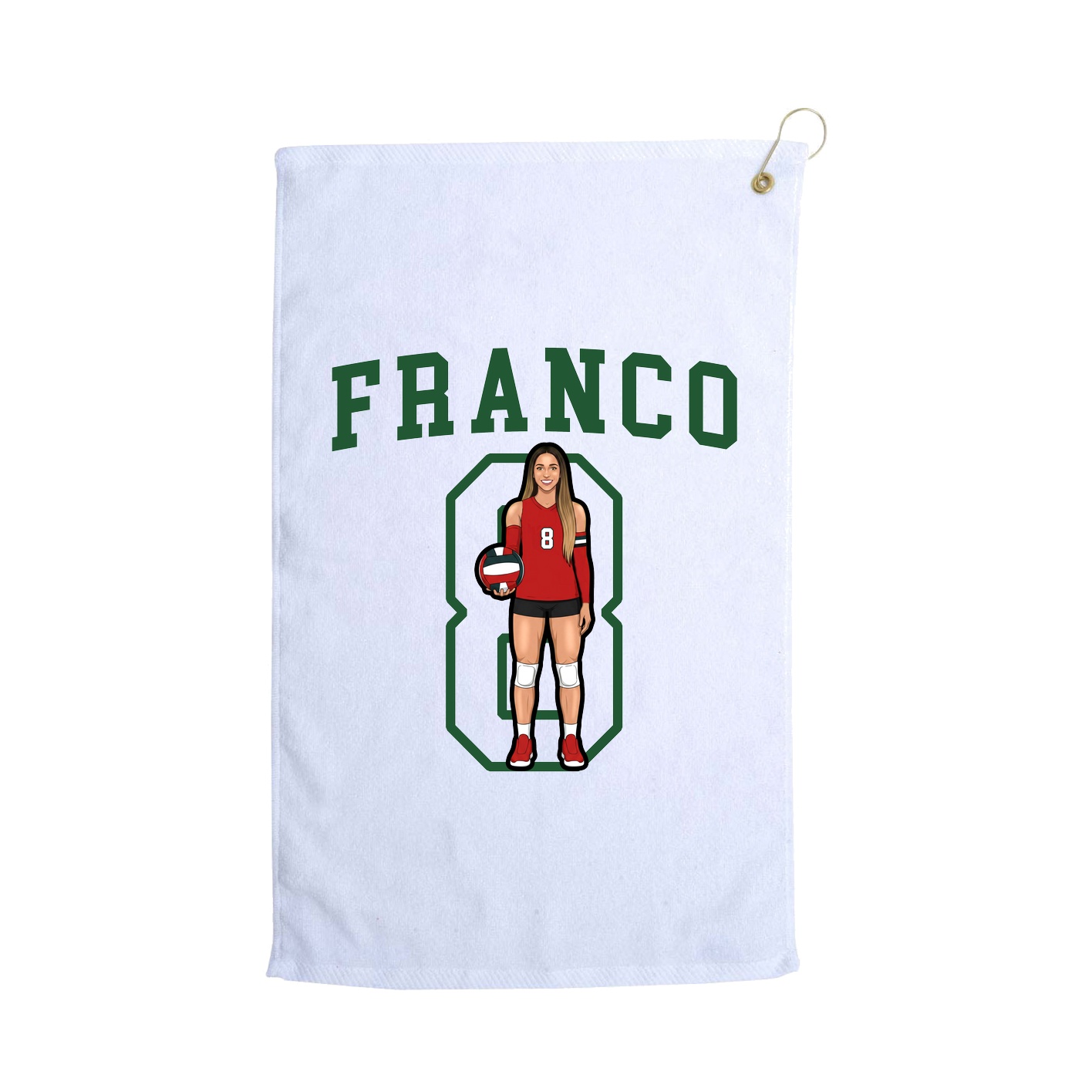 Golf Towel — Shirsey in White