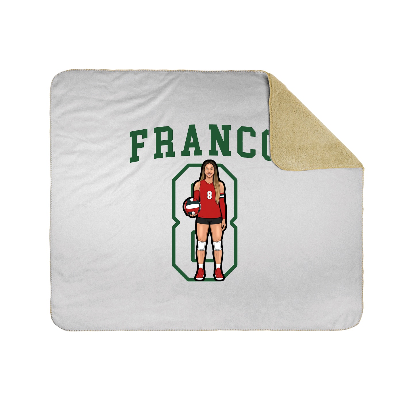 50x60 Sherpa Lined Throw Blanket