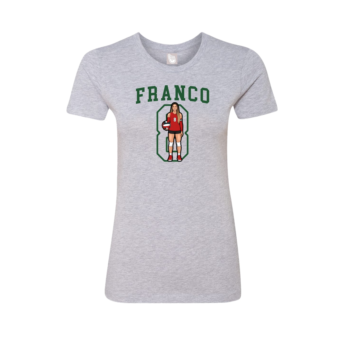 Fitted Women's Tee — Shirsey in Grey