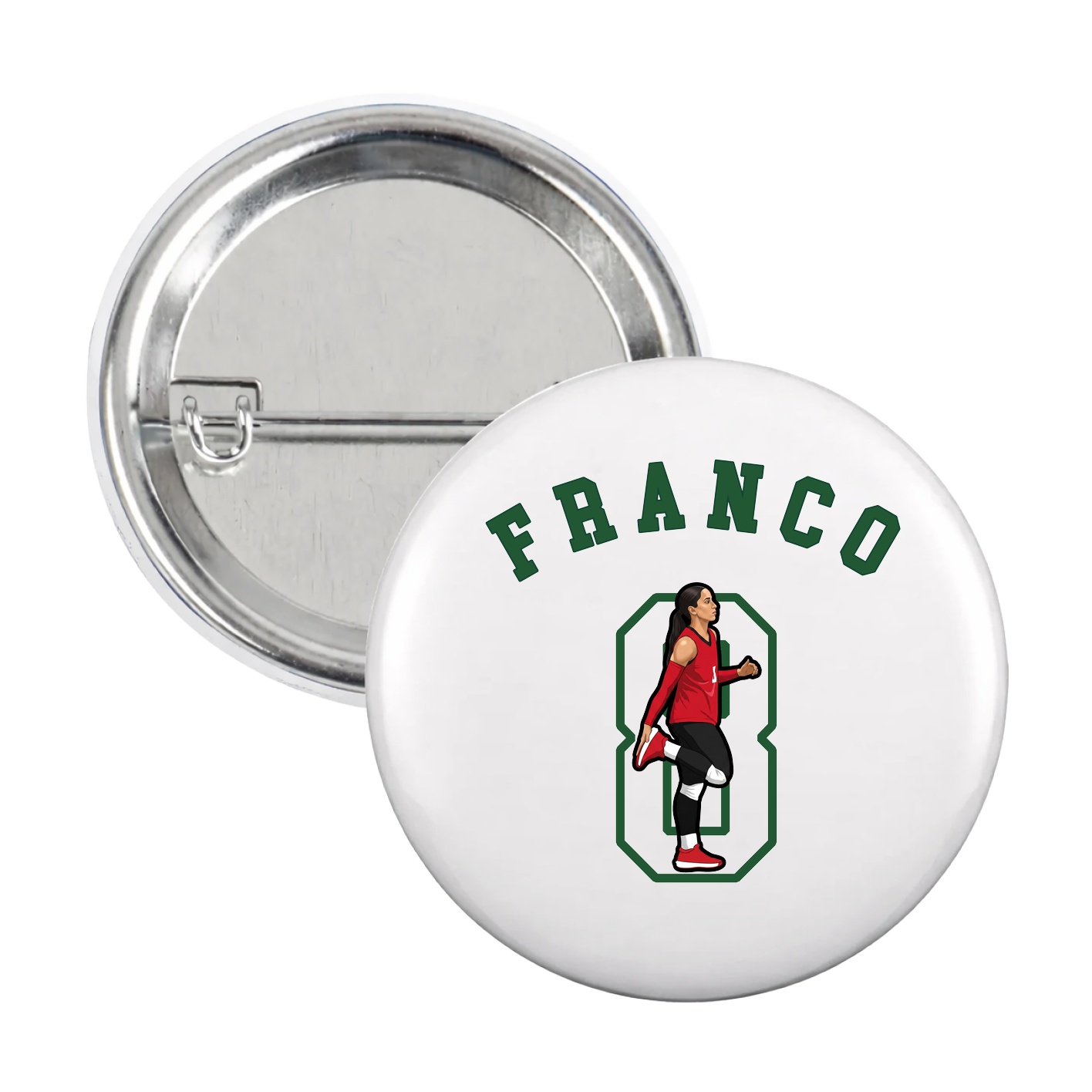 Game Day Button — Shirsey Arch in White