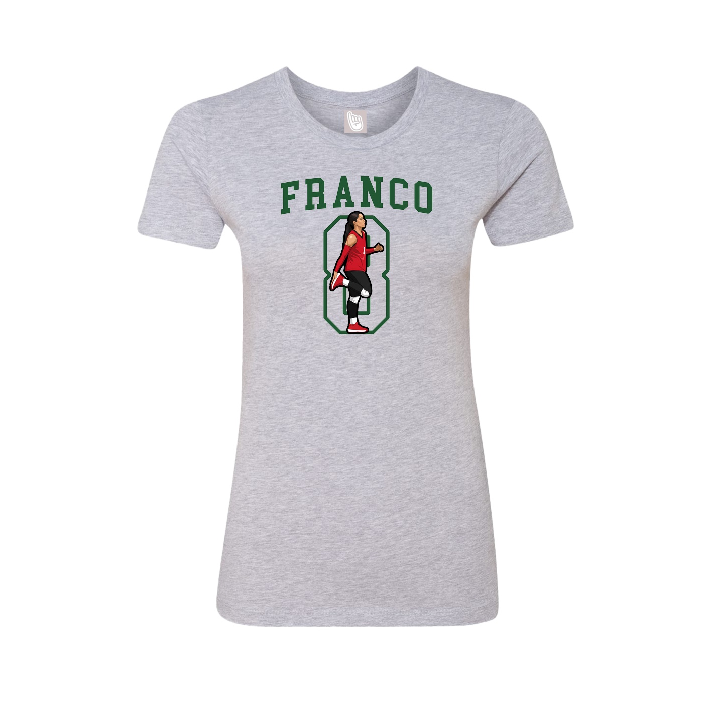 Fitted Women's Tee — Shirsey in Grey
