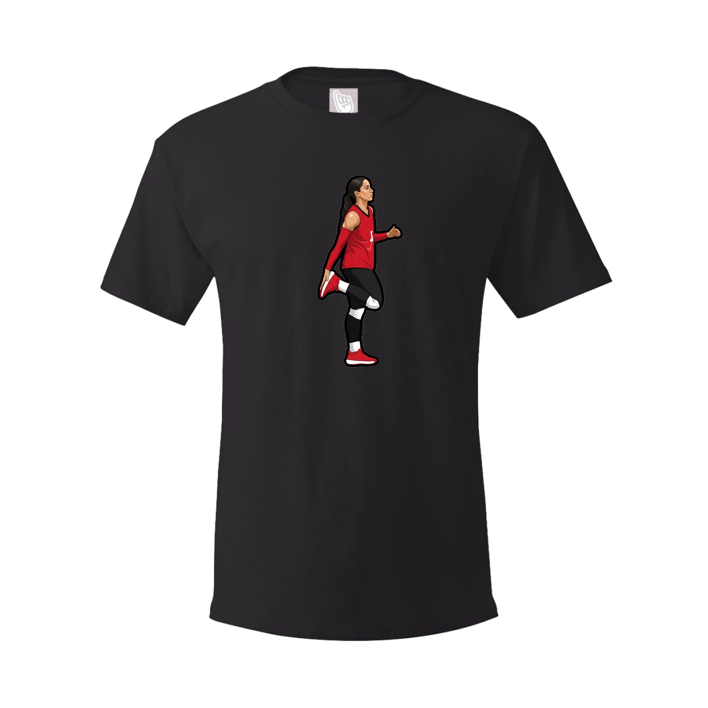Tee — Name Vertical in Black