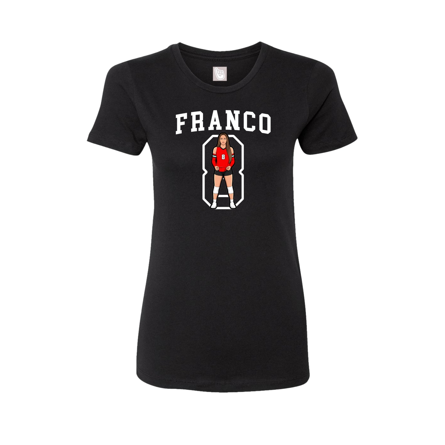 Fitted Women's Tee — Shirsey in Black