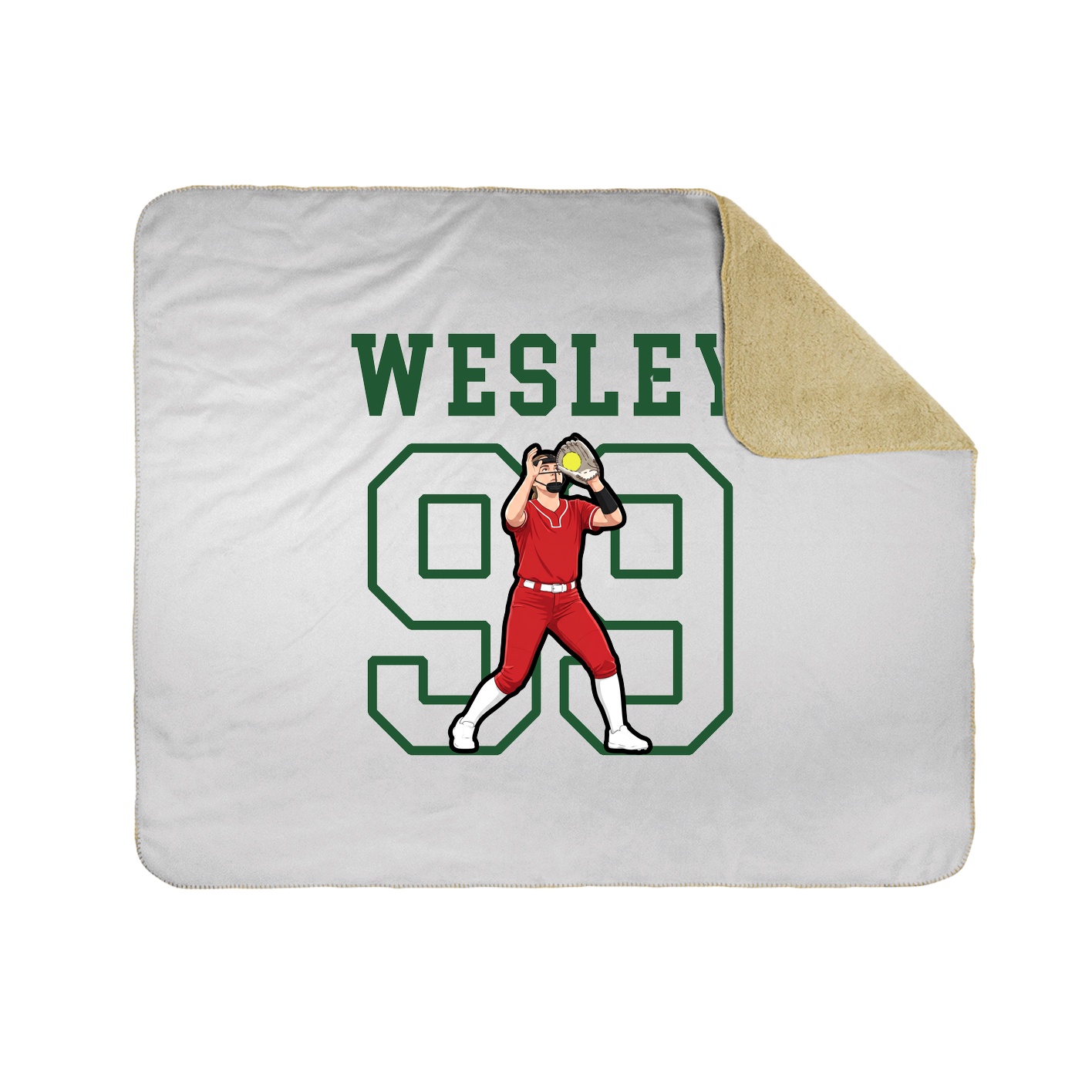 Throw Blanket — Shirsey in White