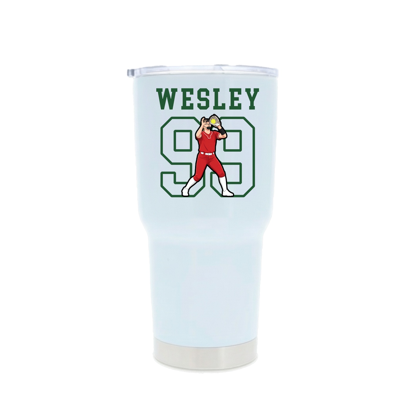 30oz Stainless Steel Tumbler — Shirsey in White