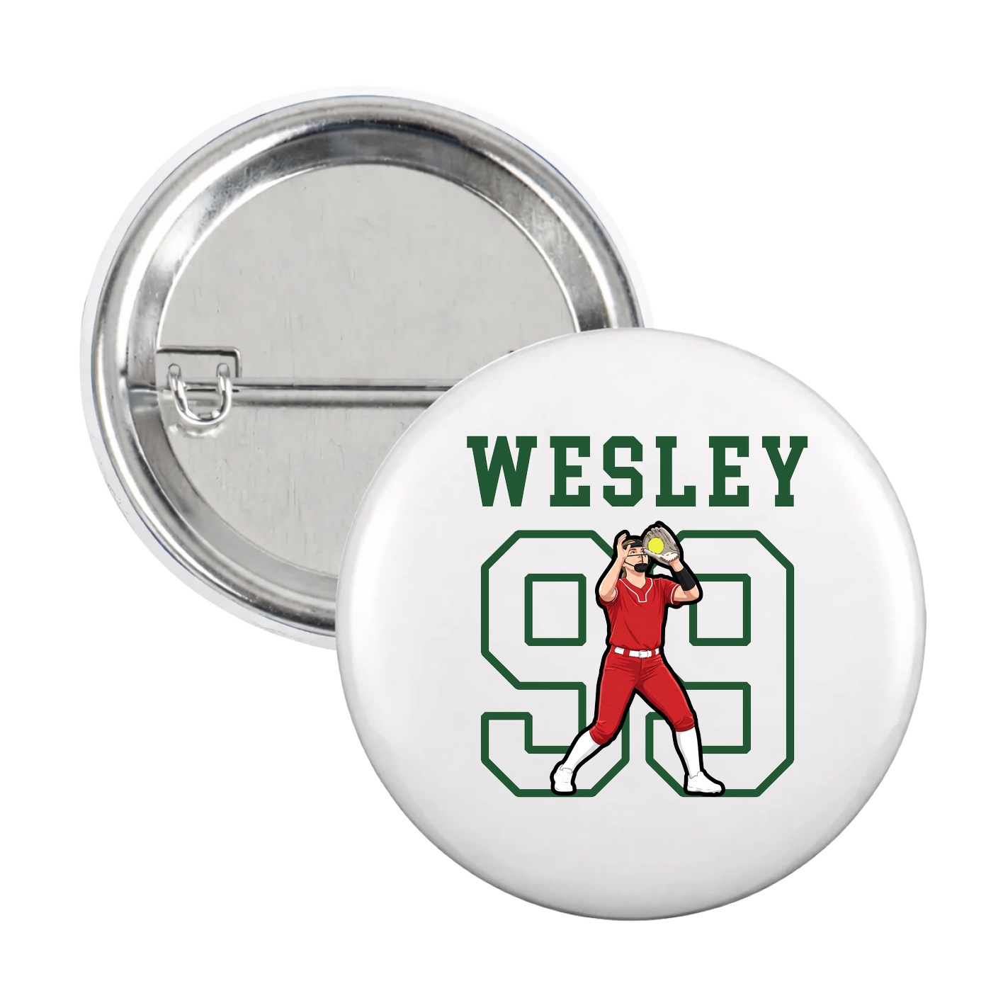 Game Day Button — Shirsey in White