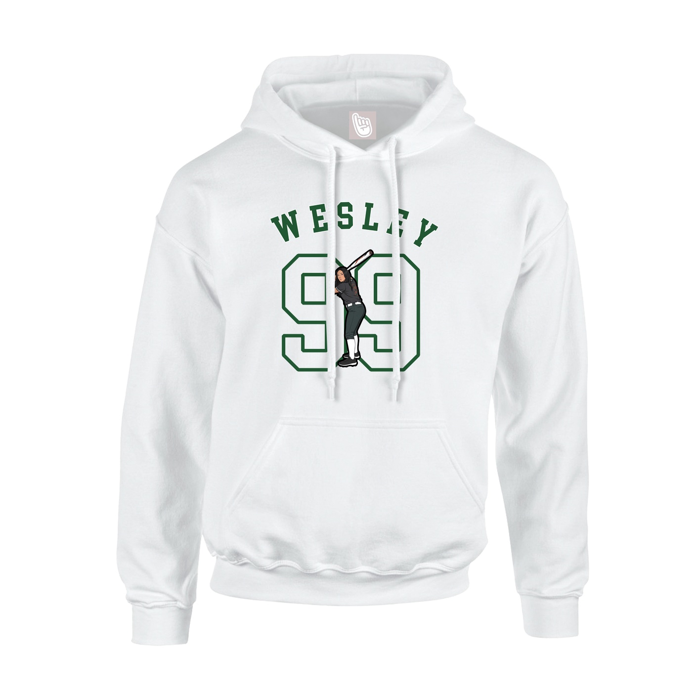 Hoodie — Shirsey Arch in White