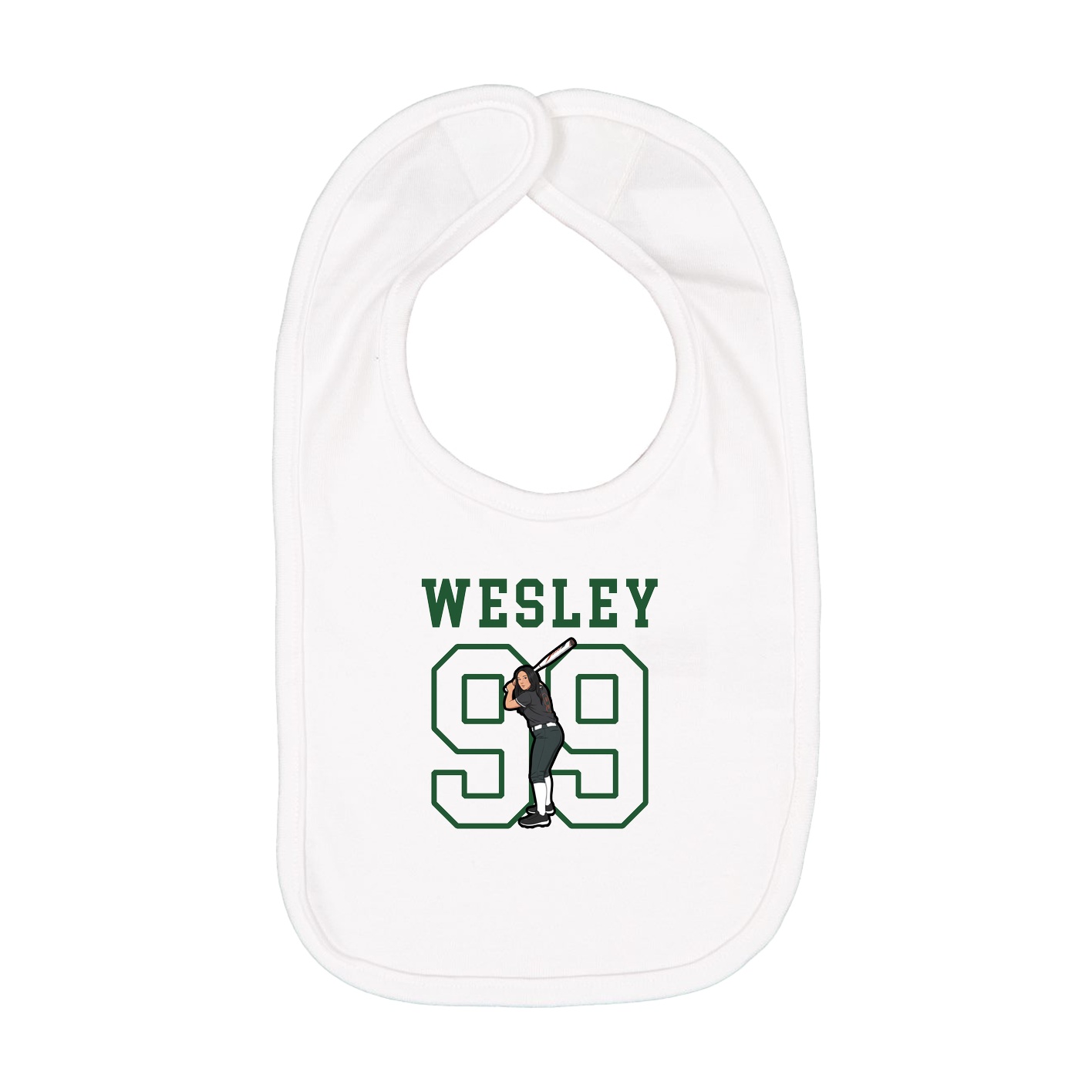 Infant Bib — Shirsey in White