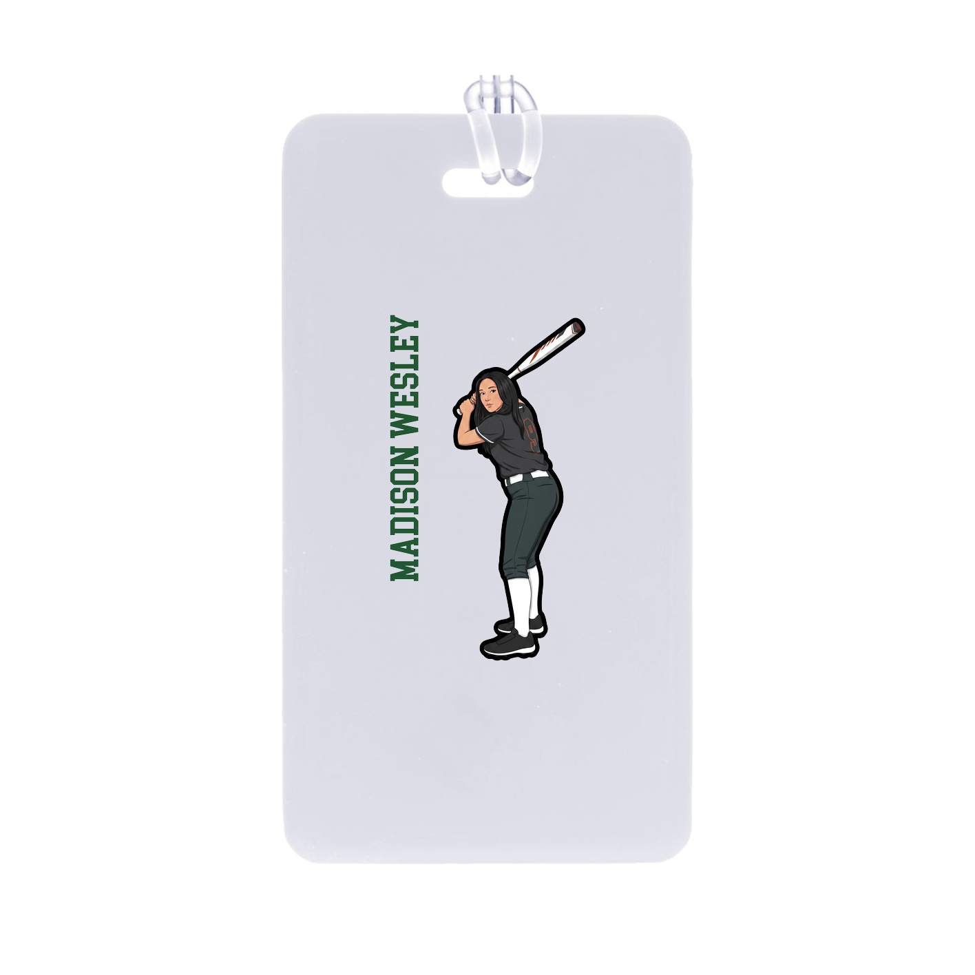 Bag Tag — Name Vertical in Classic