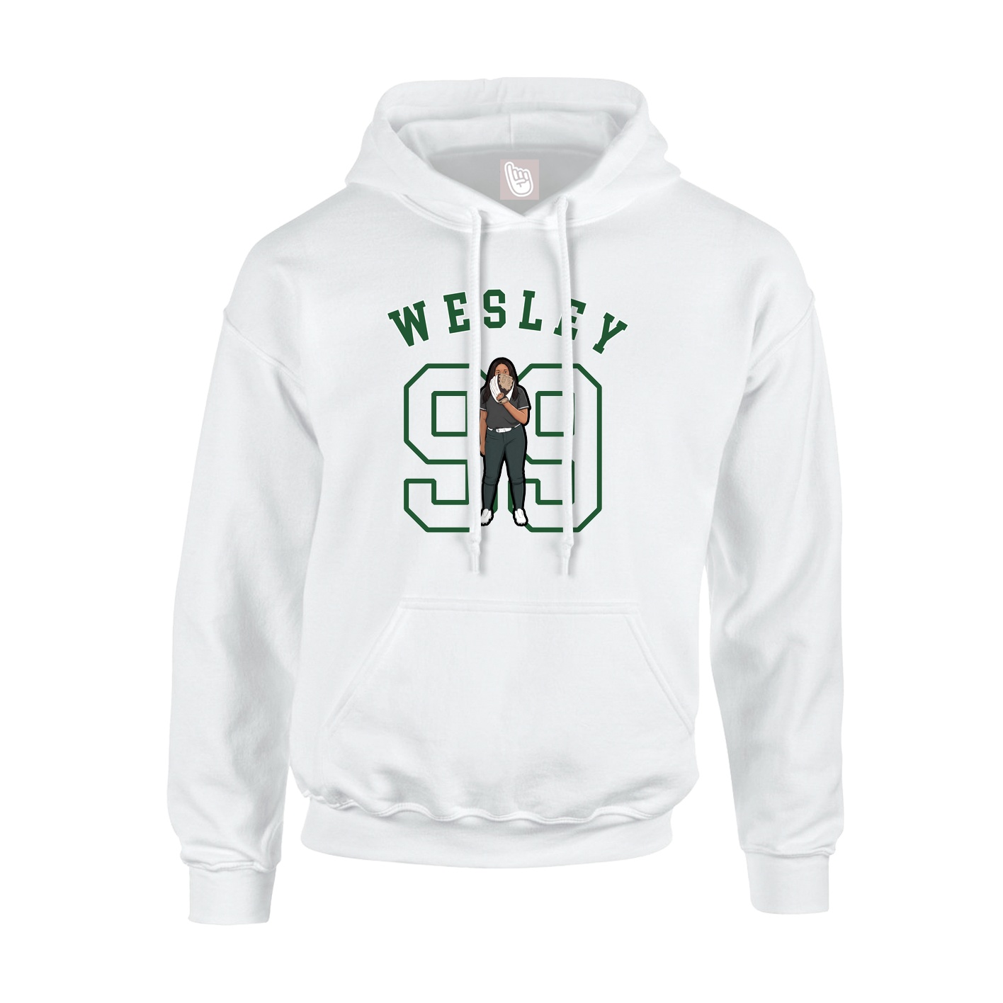 Youth Hoodie — Shirsey Arch in White