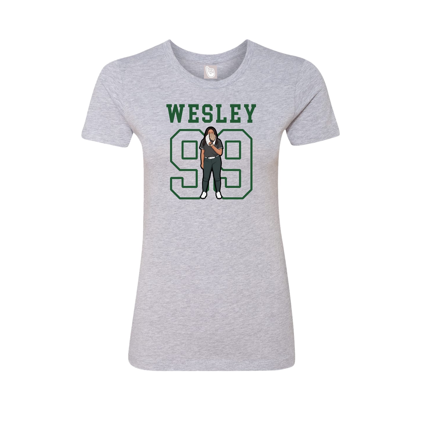 Fitted Women's Tee — Shirsey in Grey