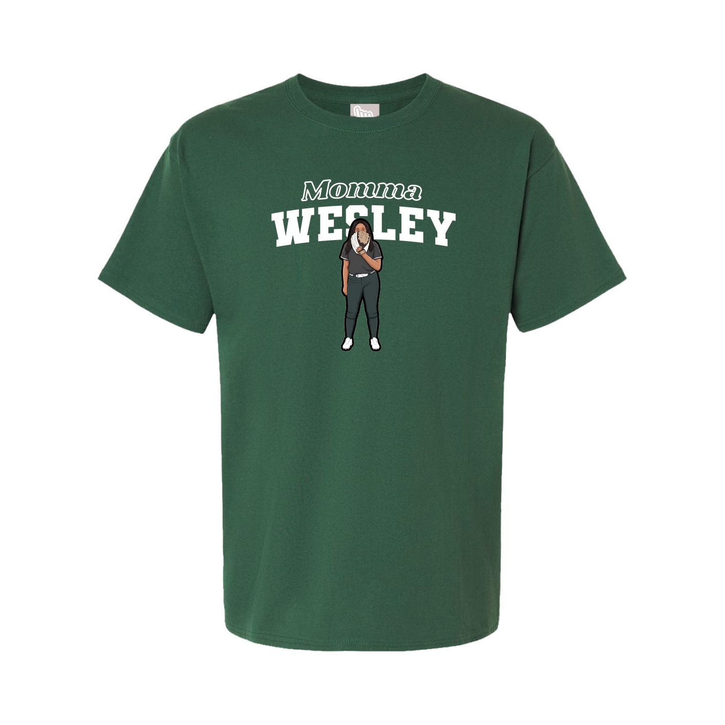 Youth Tee — Mothers Day Block in Green