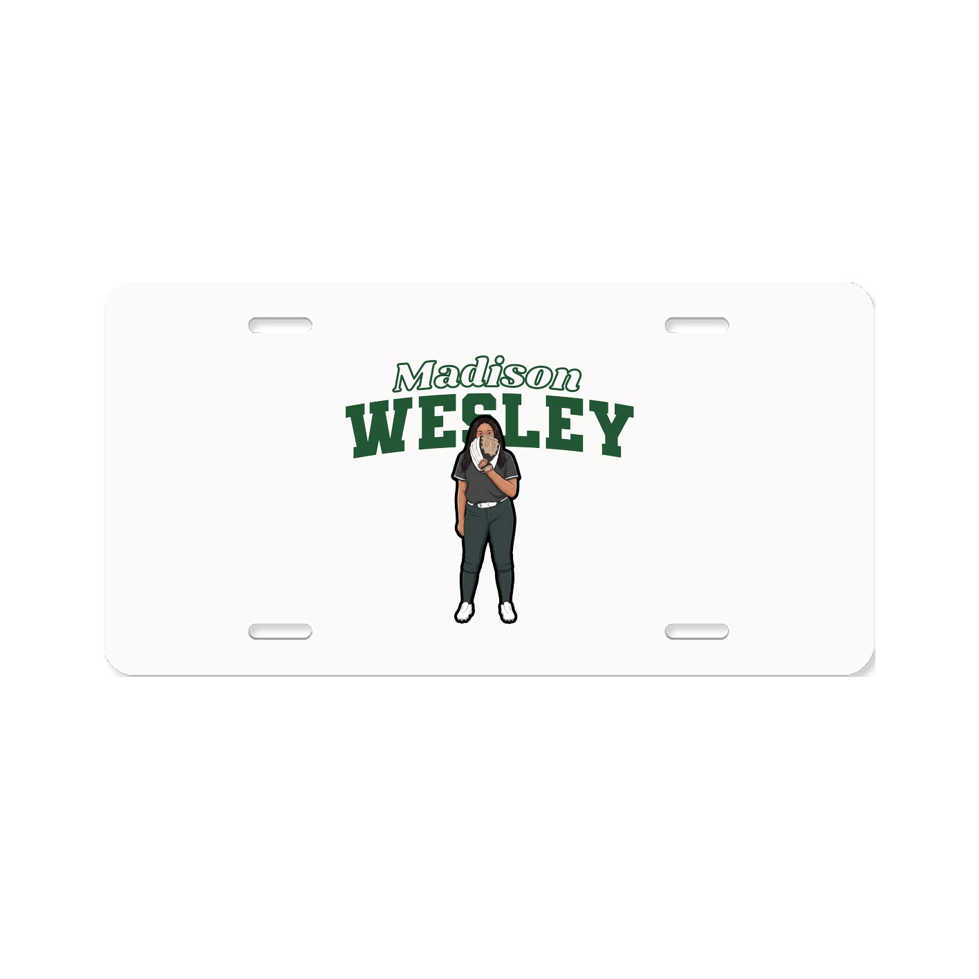 License Plate — Name Arch in Classic