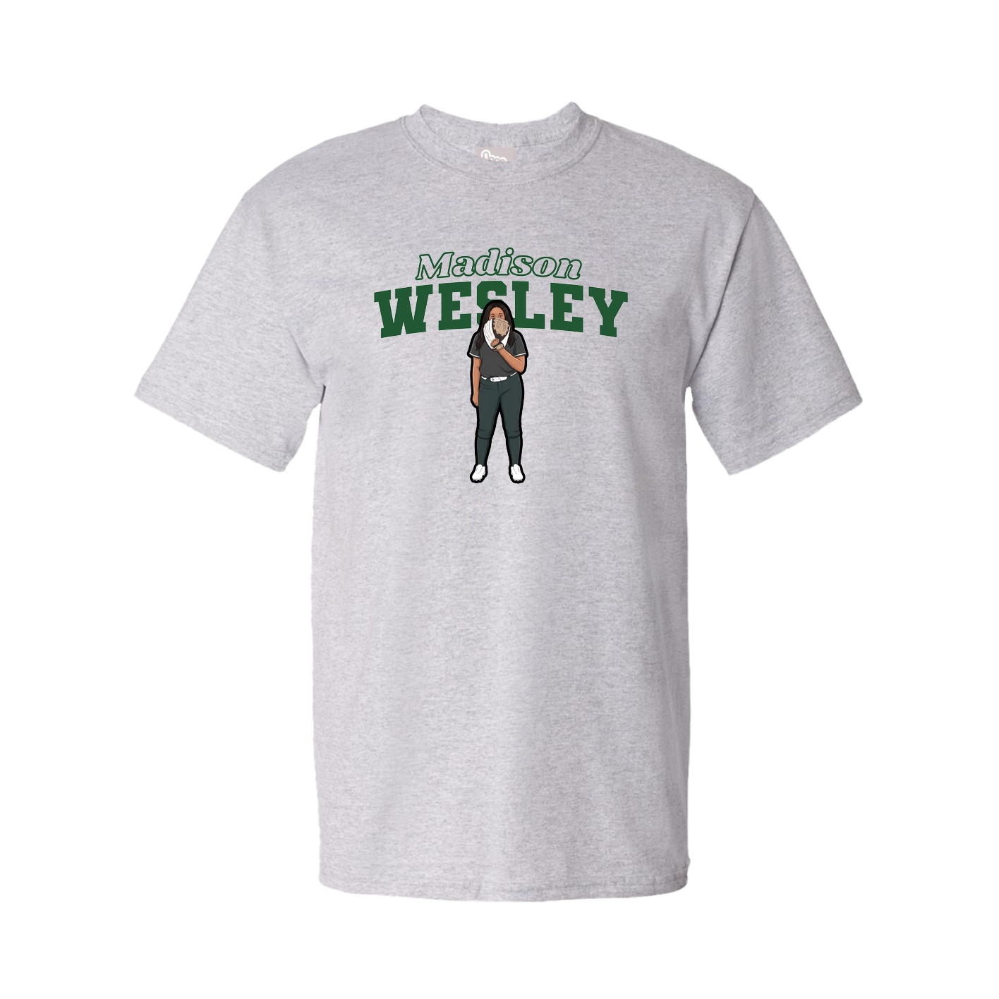 Youth Tee — Name Arch in Grey