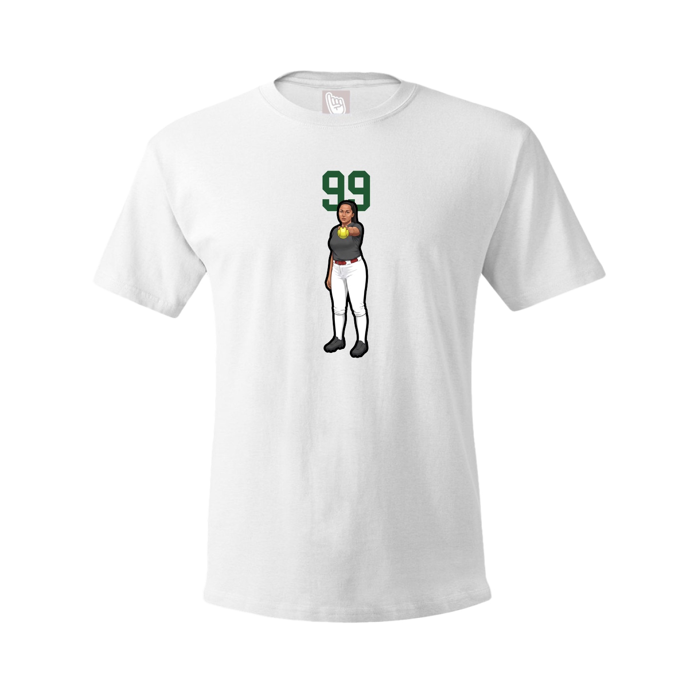 Tee — Number Top in White