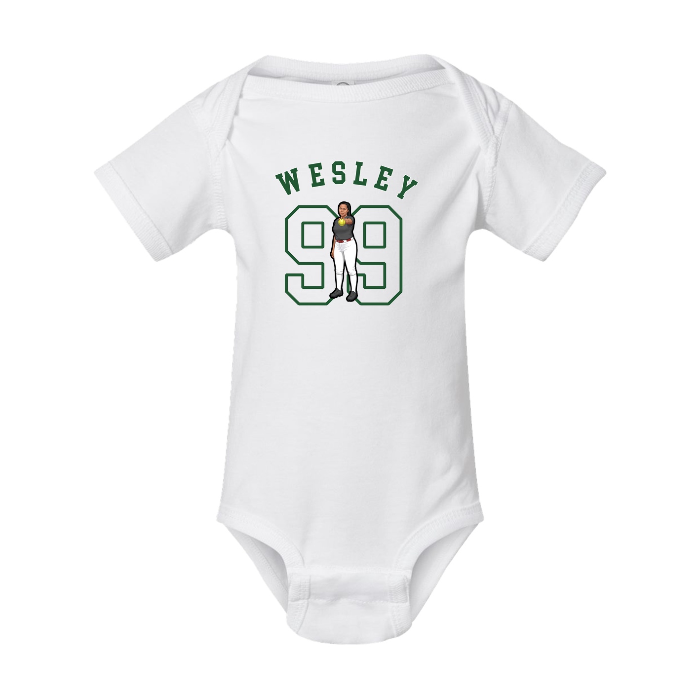 Baby Onesie — Shirsey Arch in White