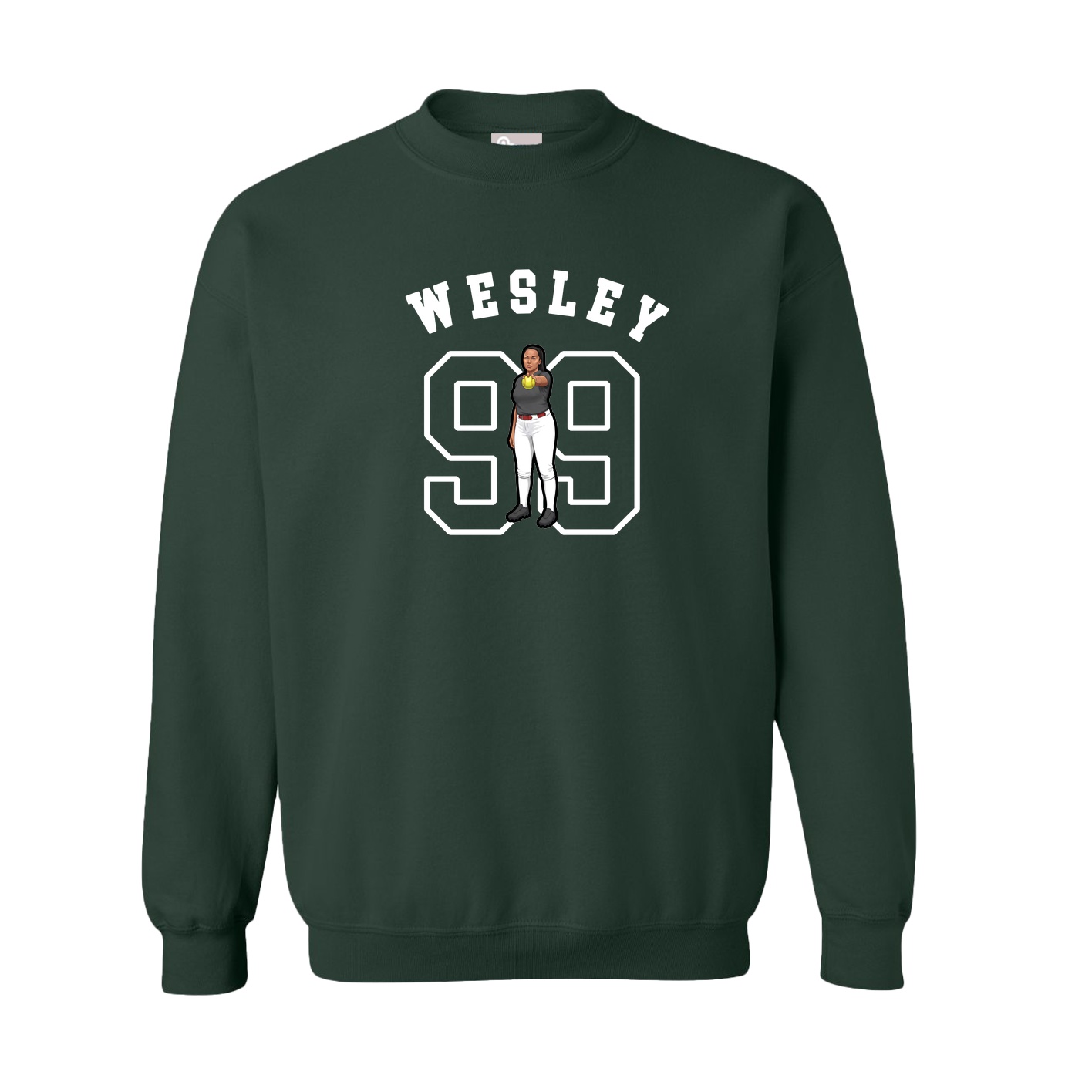 Fleece Crew — Shirsey Arch in Green