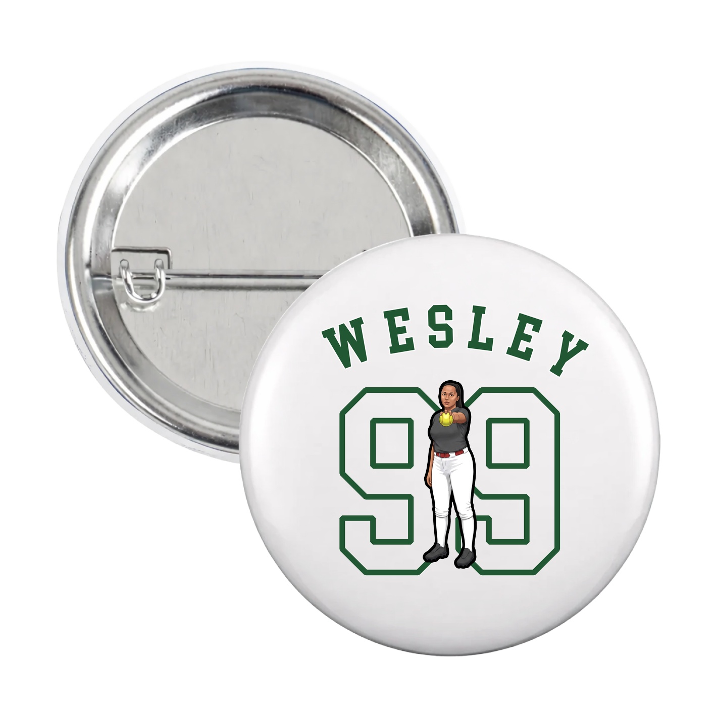 Game Day Button — Shirsey Arch in White