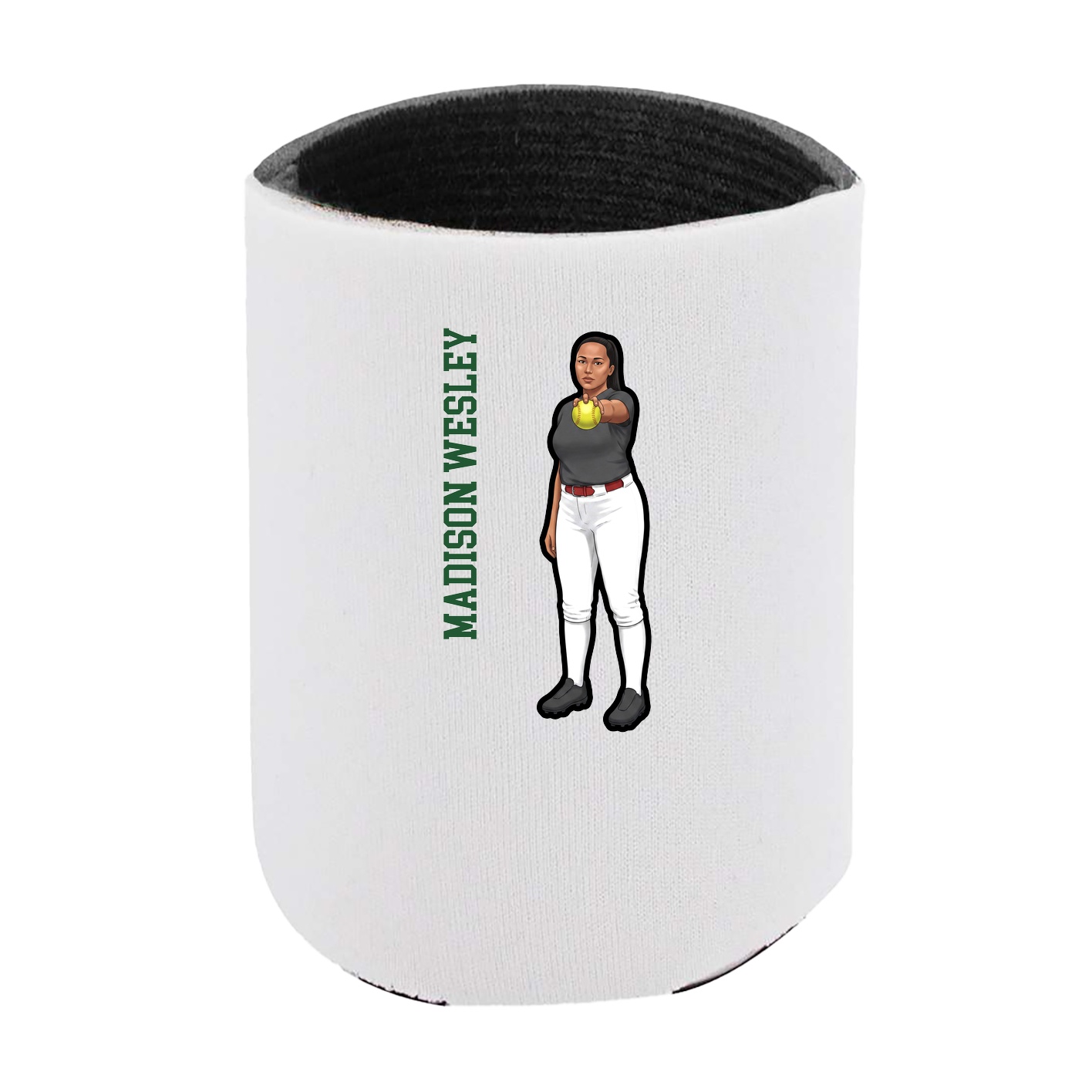 Can Holder — Name Vertical in White