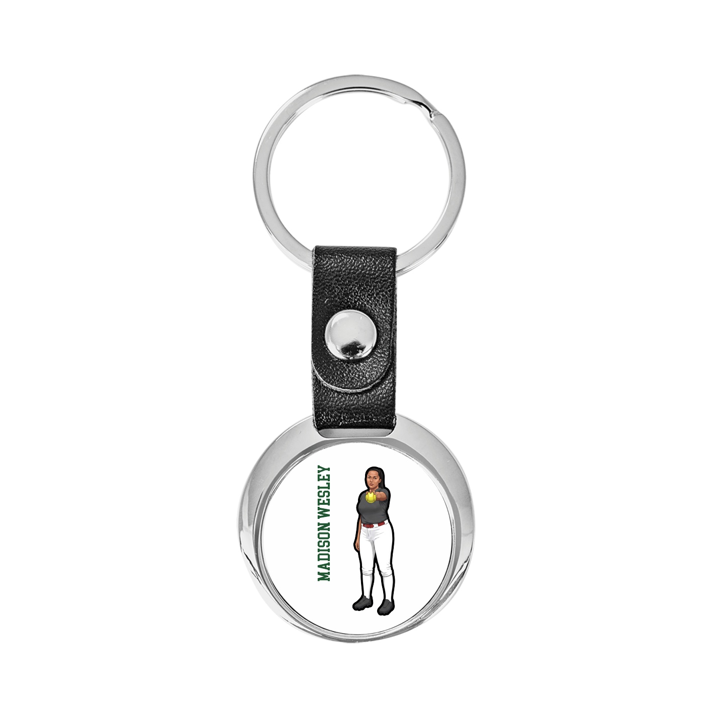 Key Chain — Name Vertical in Classic