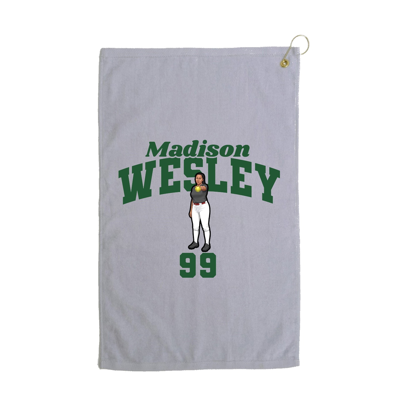 Golf Towel — Signature Arch in Grey