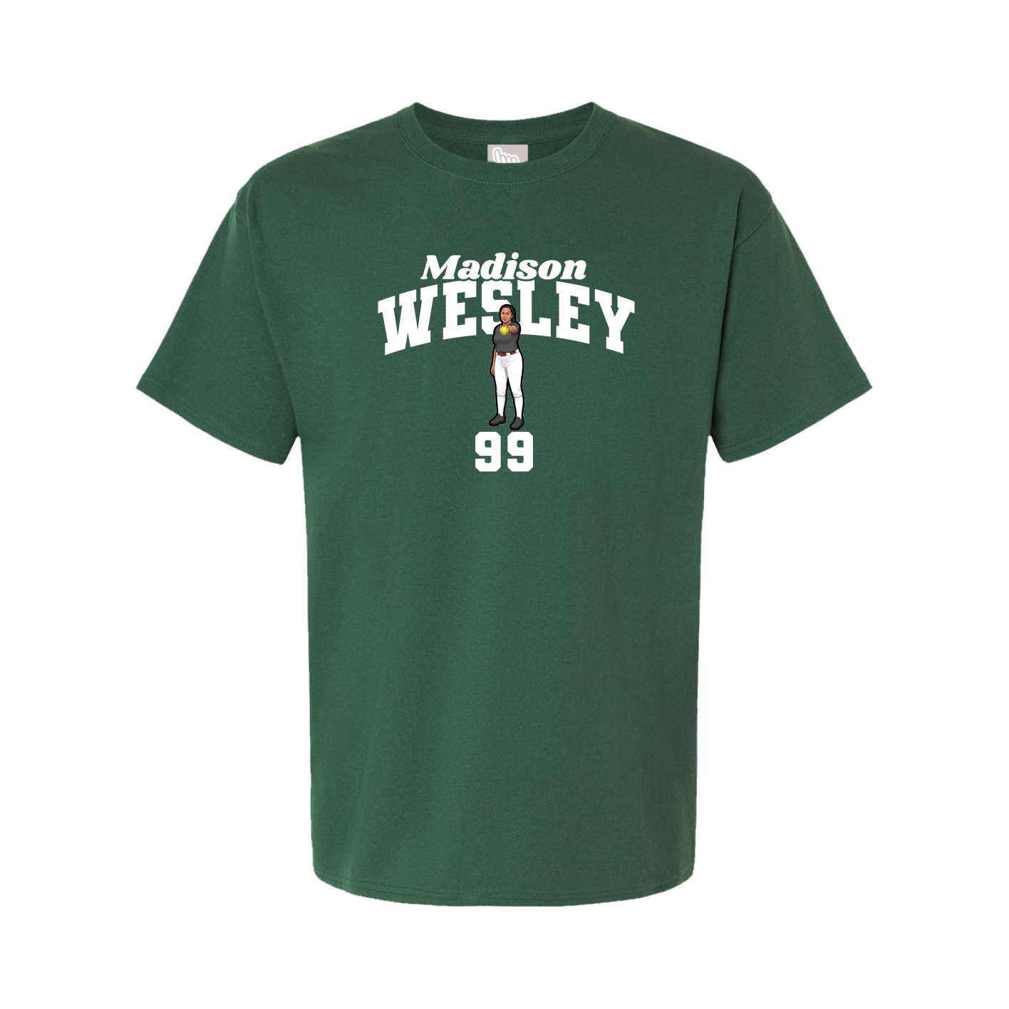 Youth Tee — Signature Arch in Green