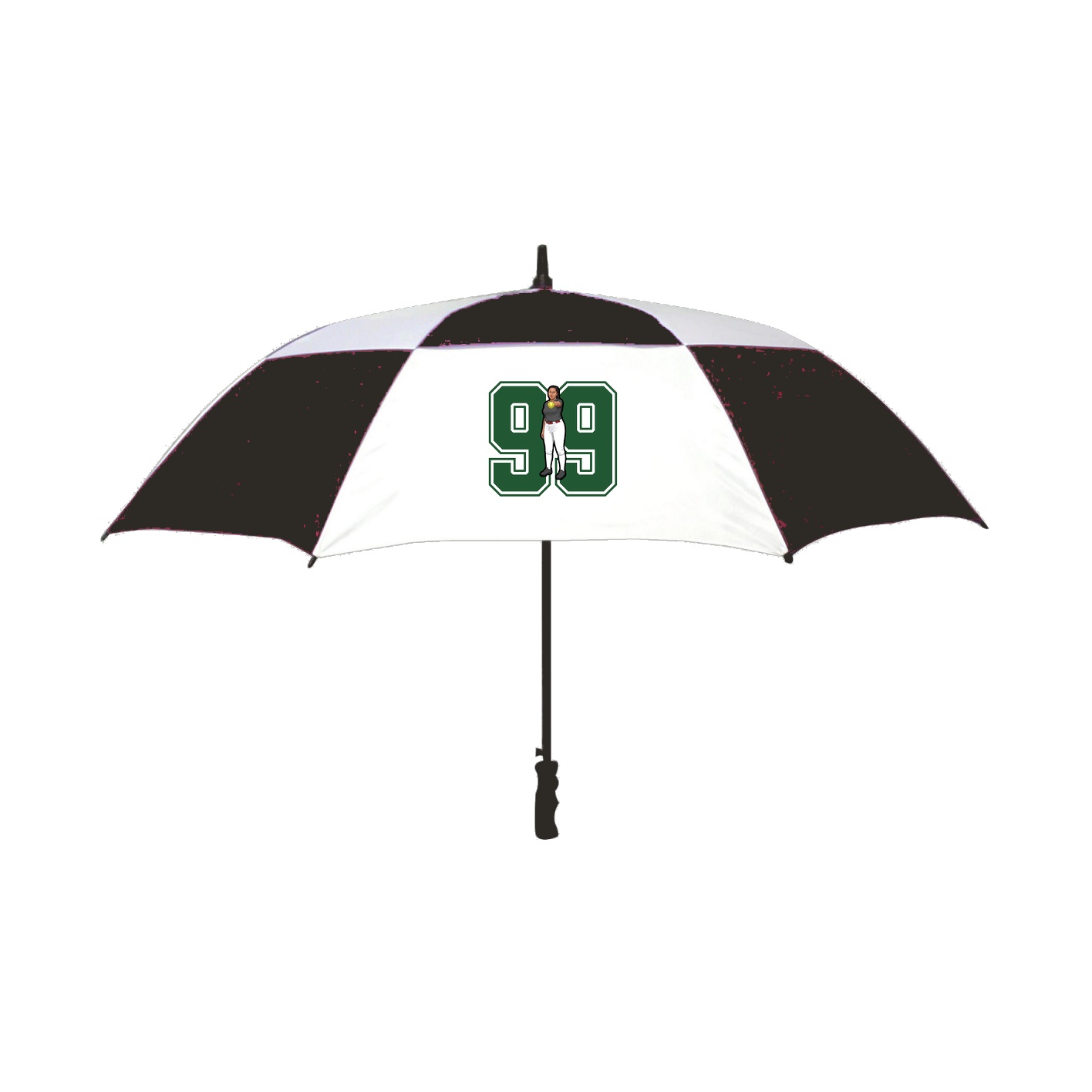 Golf Umbrella — Number in Black