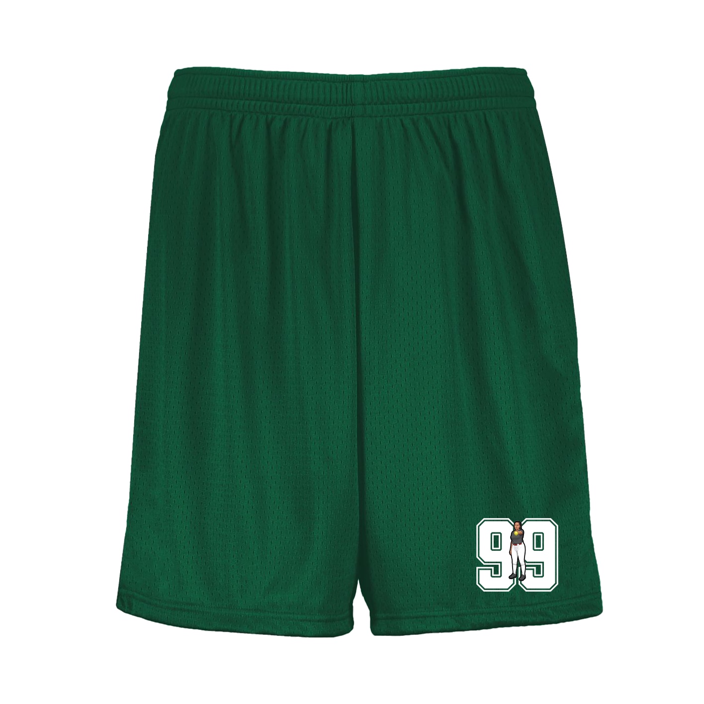 Shorts — Number in Green