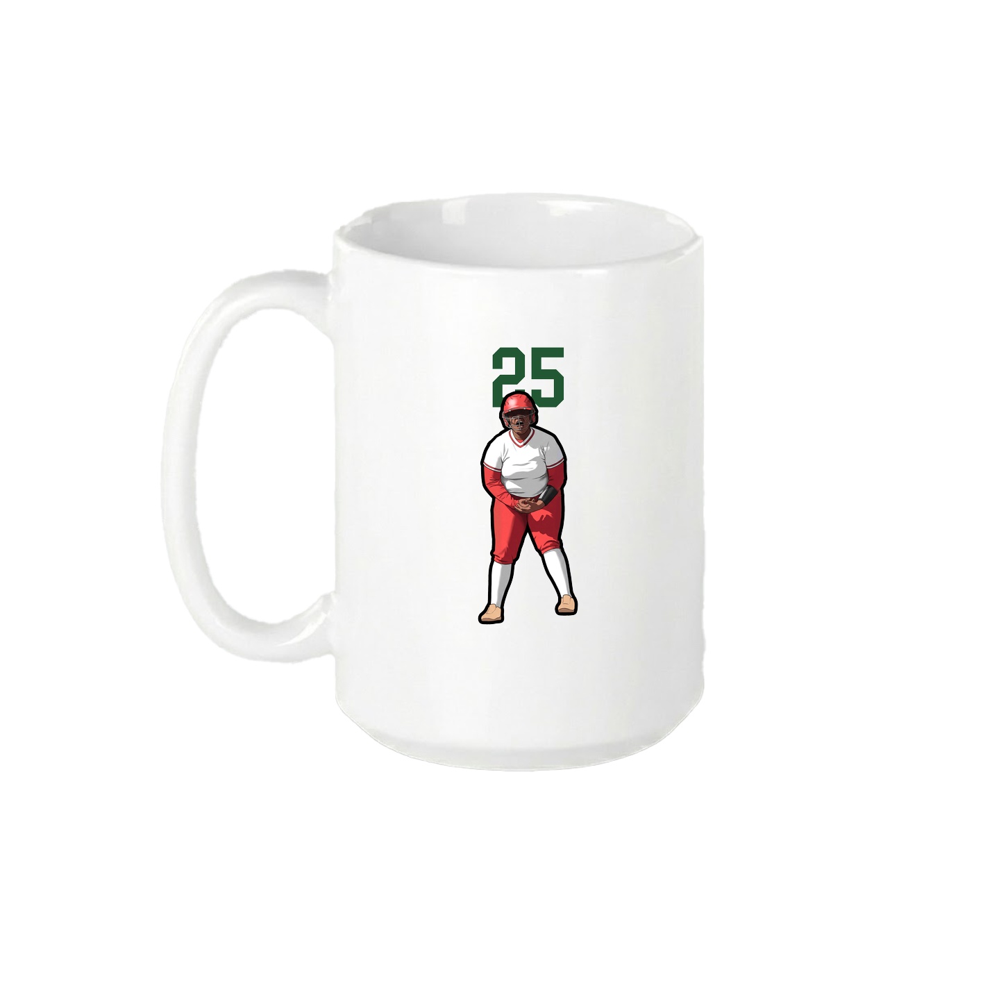 15oz Coffee Mug — Number Top in White